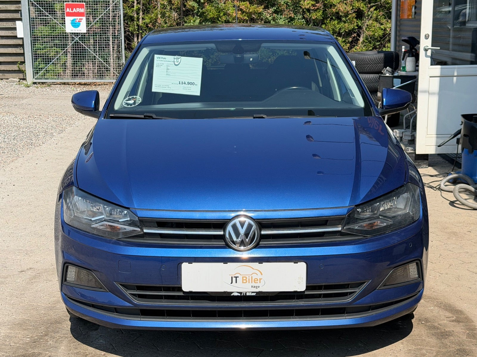 Blå VW Polo fra 2019