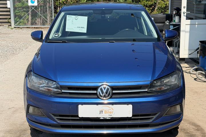 Blå VW Polo fra 2019