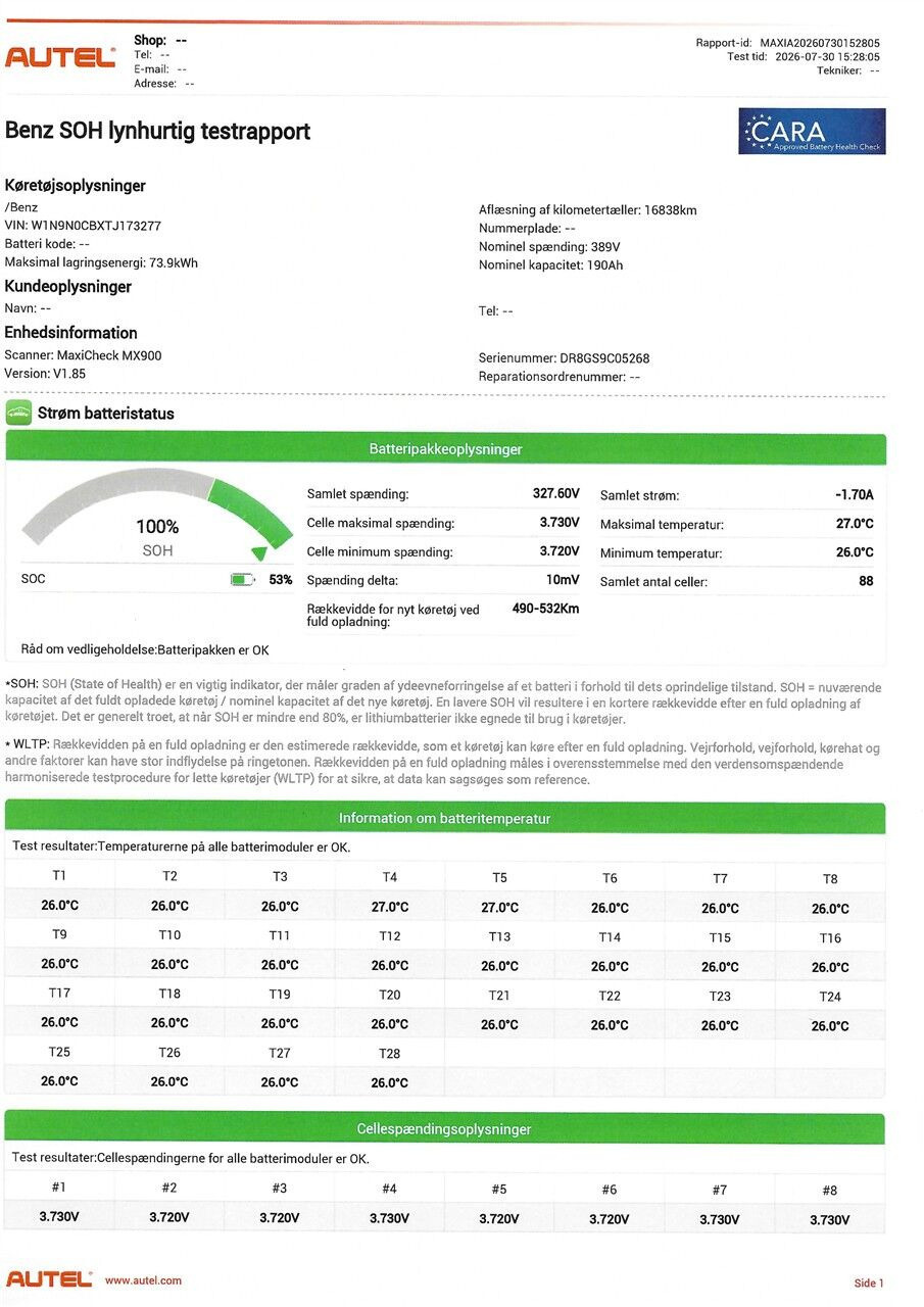 Sølv Mercedes EQA250+ fra 2025
