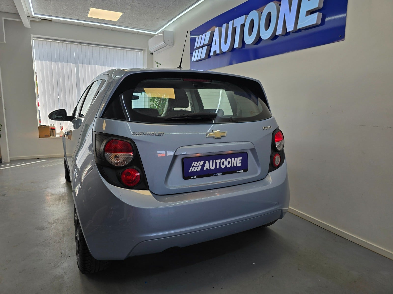 Blå Chevrolet Aveo fra 2011