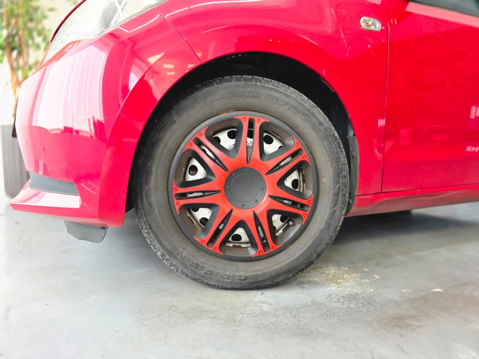 Rød Seat Mii fra 2013