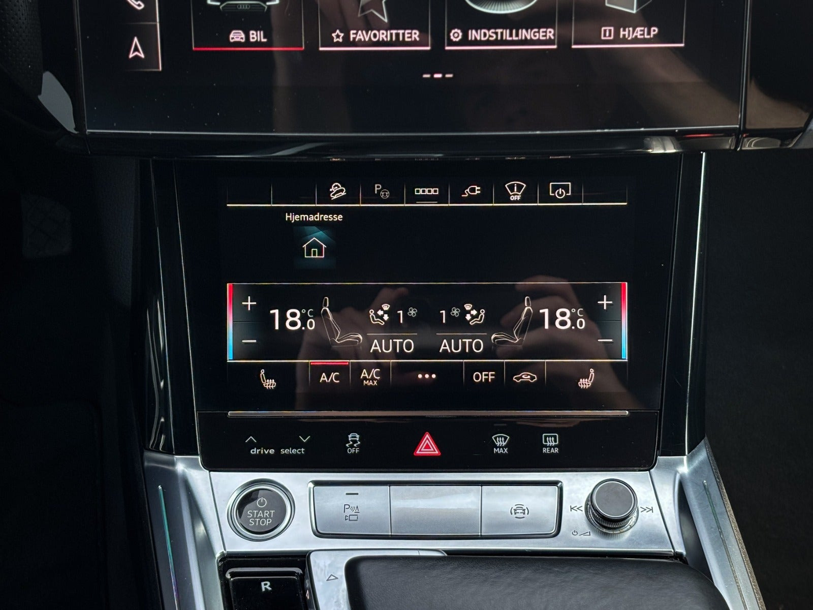 Sort Audi e-tron fra 2023