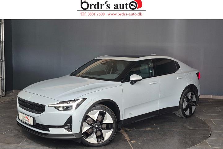 Hvid Polestar 2 fra 2022 set udefra