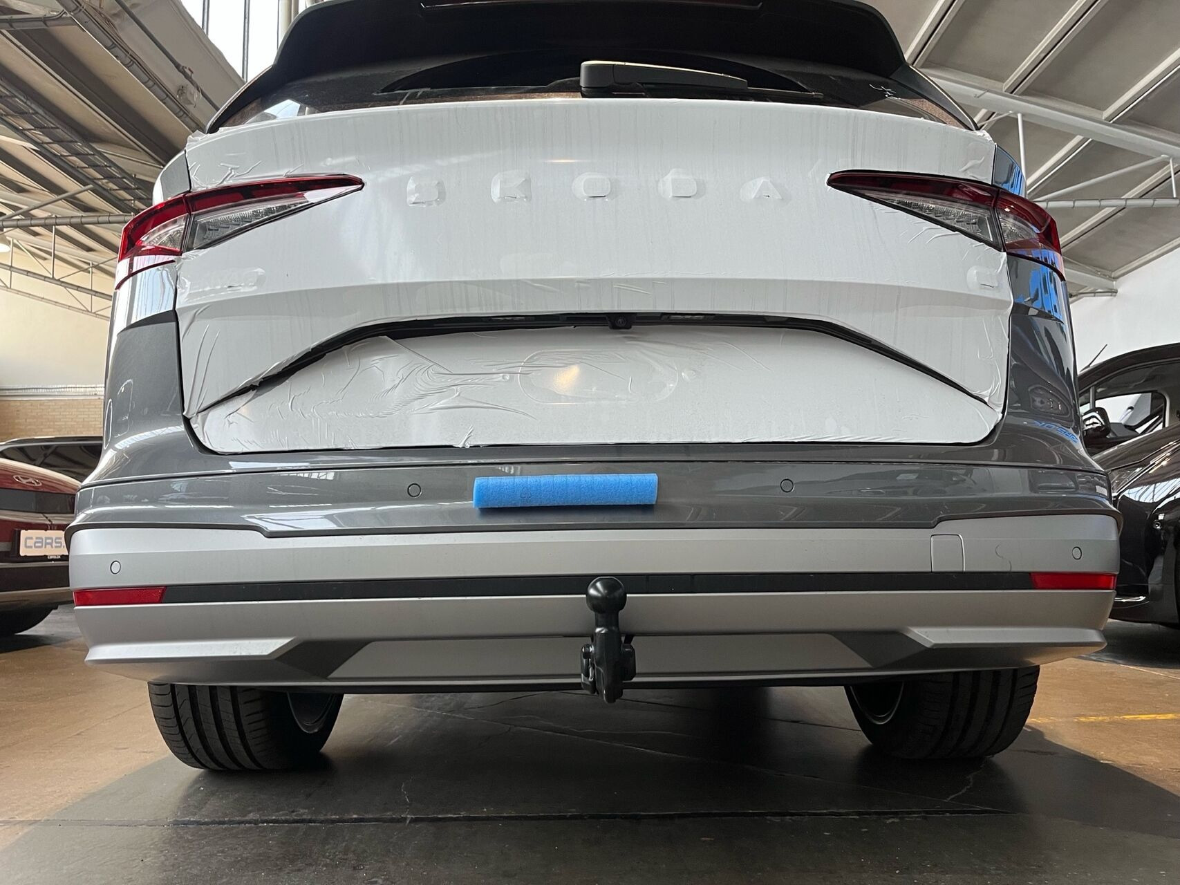 Grå Skoda Enyaq fra 2026