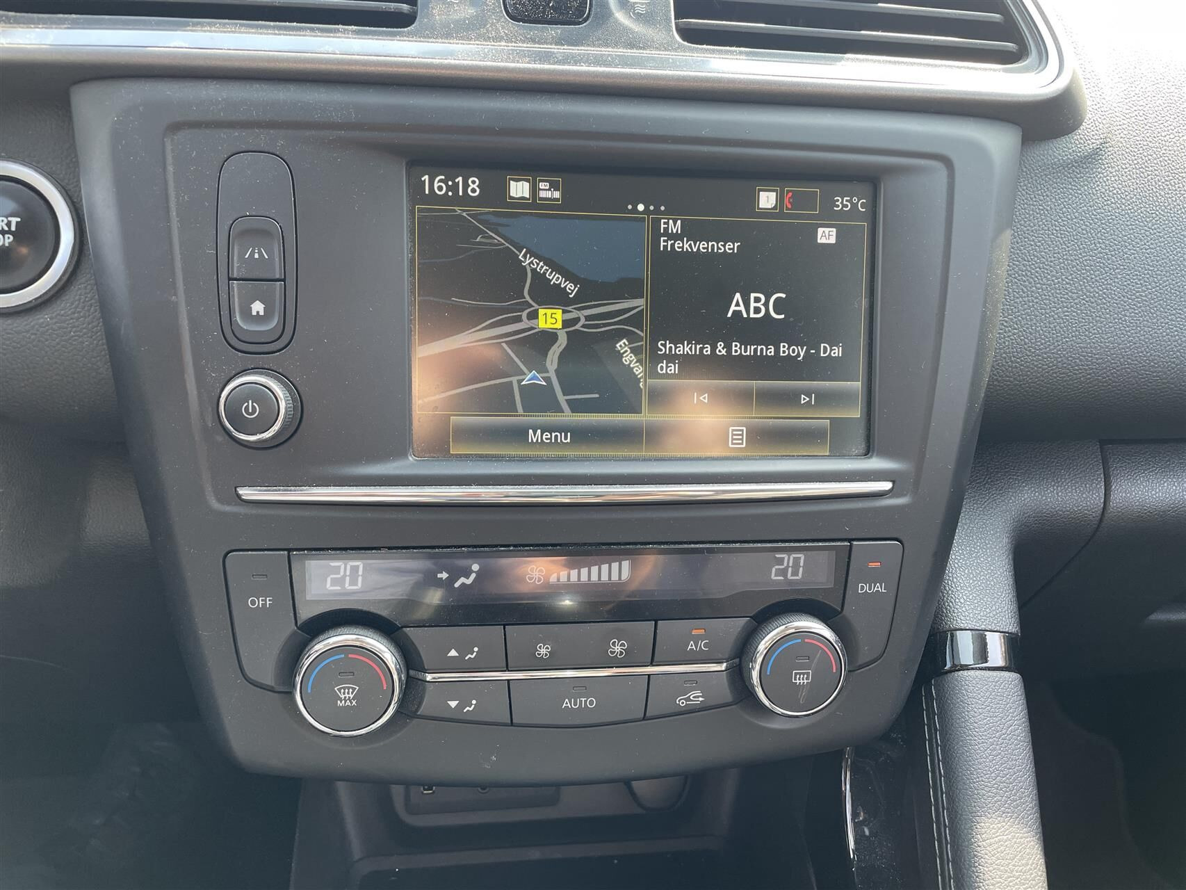 Hvid Renault Kadjar fra 2016
