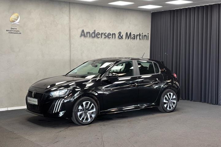 Sort Peugeot e-208 fra 2025