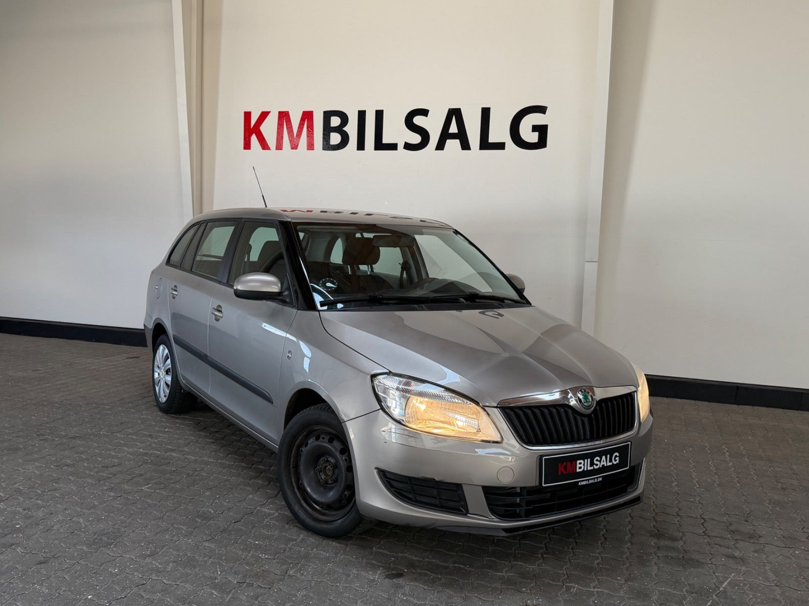 Grå Skoda Fabia fra 2011