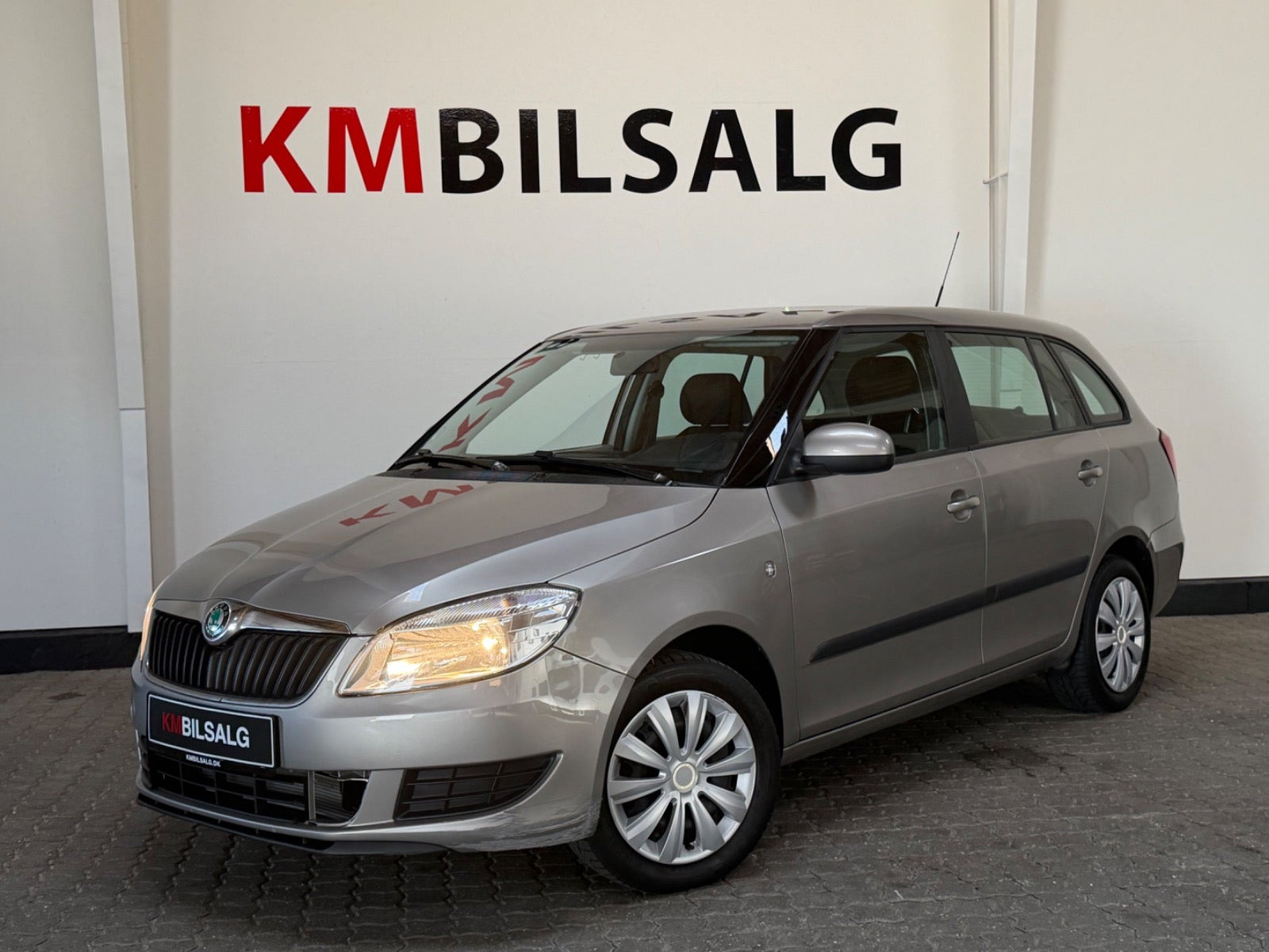 Grå Skoda Fabia fra 2011