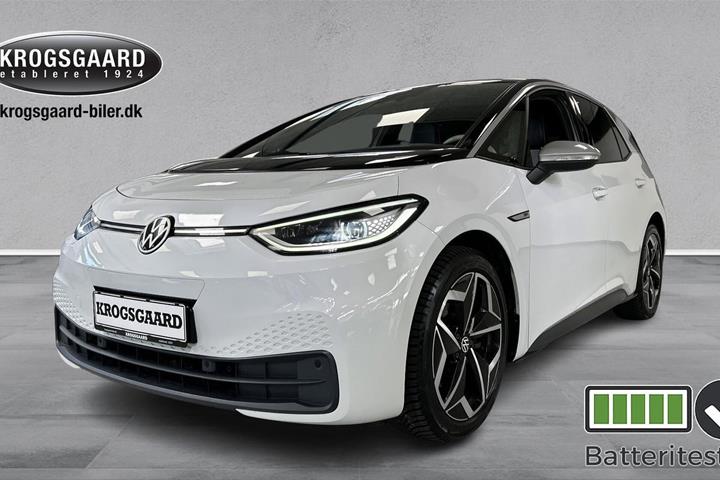 Hvid VW ID.3 fra 2021