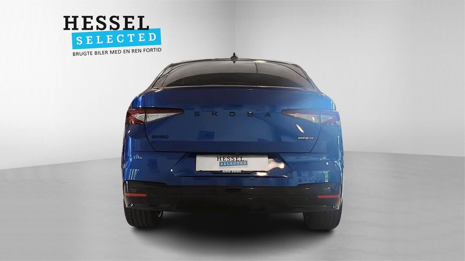 Blå Skoda Enyaq fra 2026