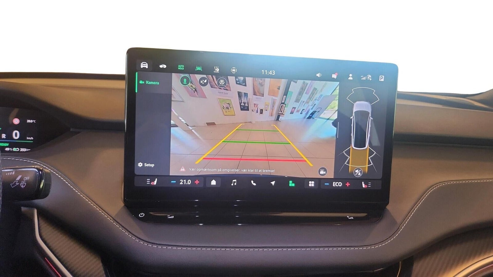 Blå Skoda Enyaq fra 2026