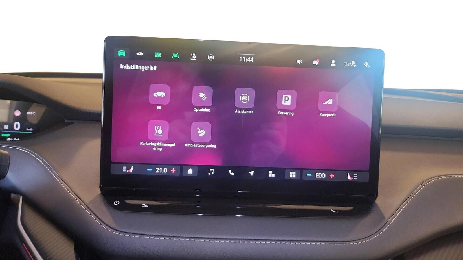Blå Skoda Enyaq fra 2026