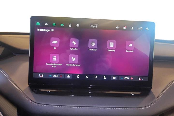 Blå Skoda Enyaq fra 2026