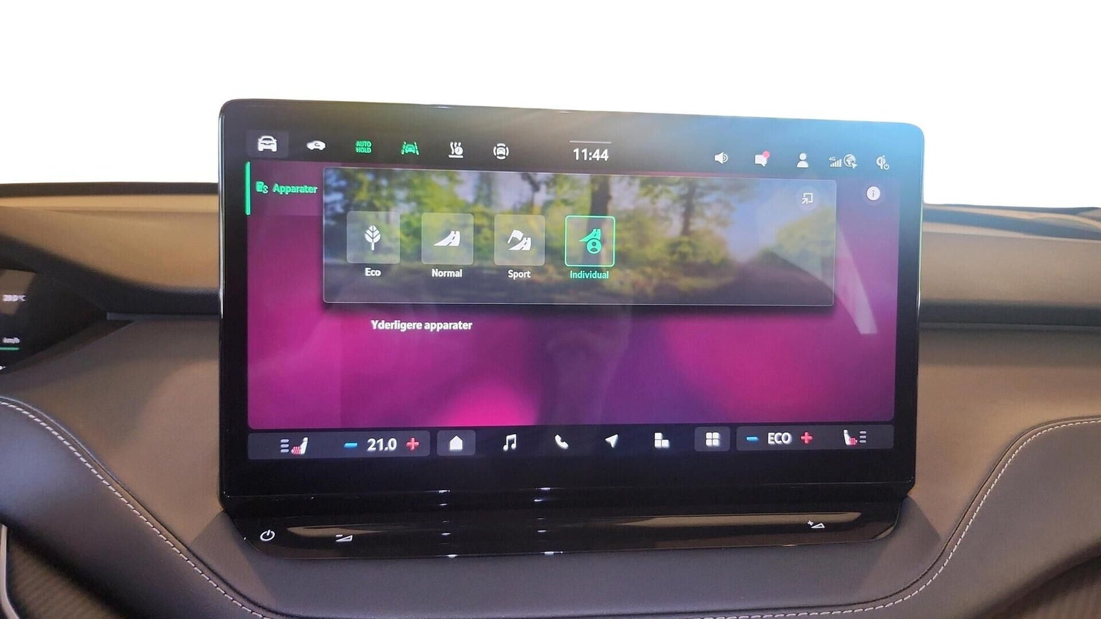 Blå Skoda Enyaq fra 2026