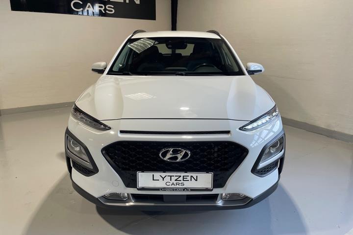 Hvid Hyundai Kona fra 2020