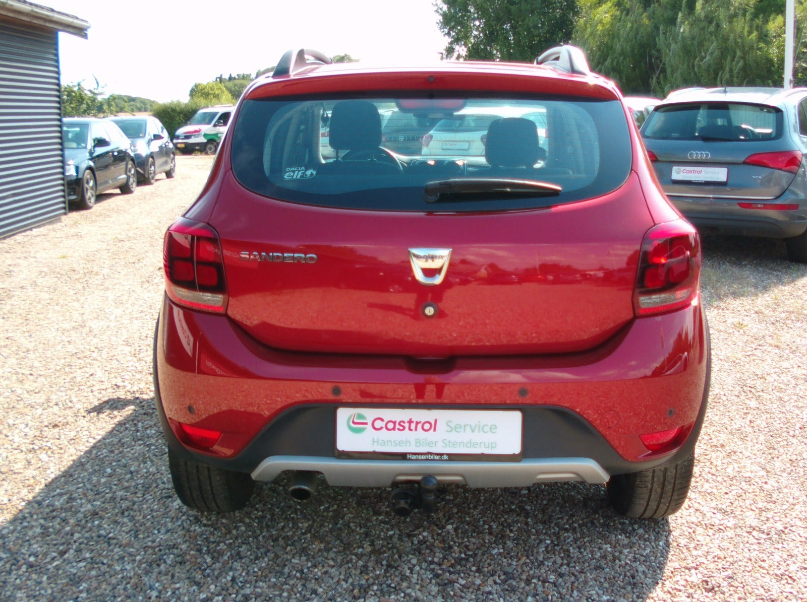 Rød Dacia Sandero fra 2018