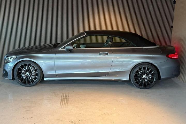Grå Mercedes C220 d fra 2017