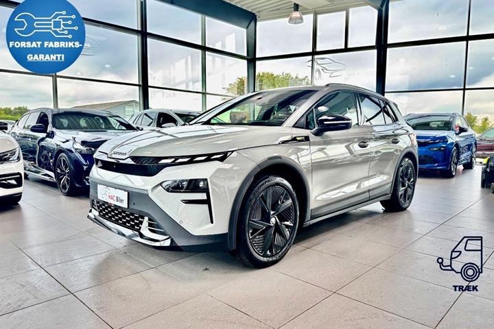 Grå Skoda Elroq fra 2026 set udefra
