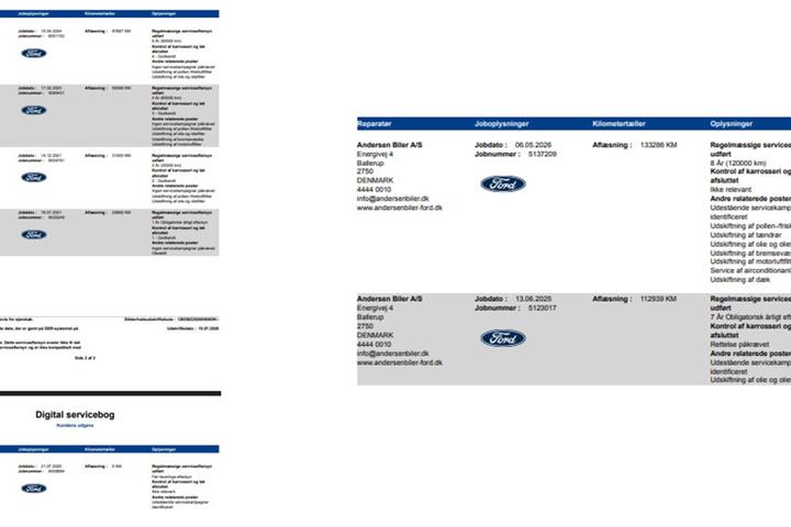 Grå Ford Kuga fra 2020
