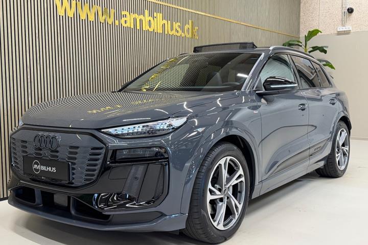 Grå Audi Q6 e-tron fra 2026