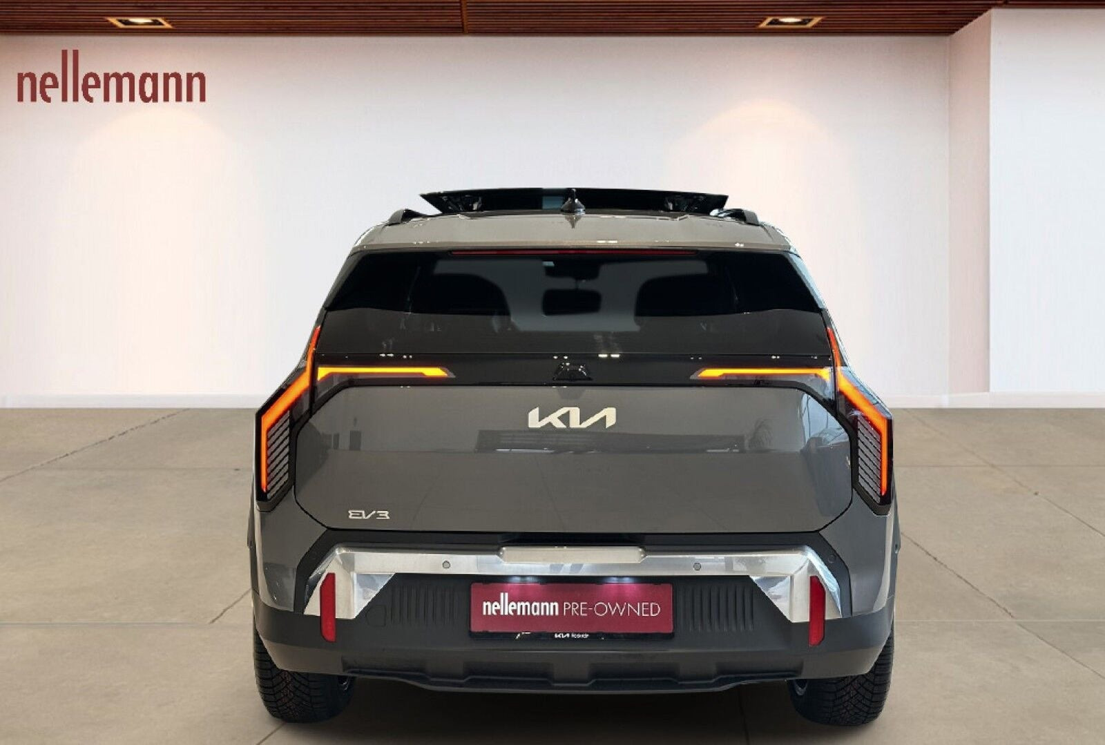 Grå Kia EV3 fra 2026