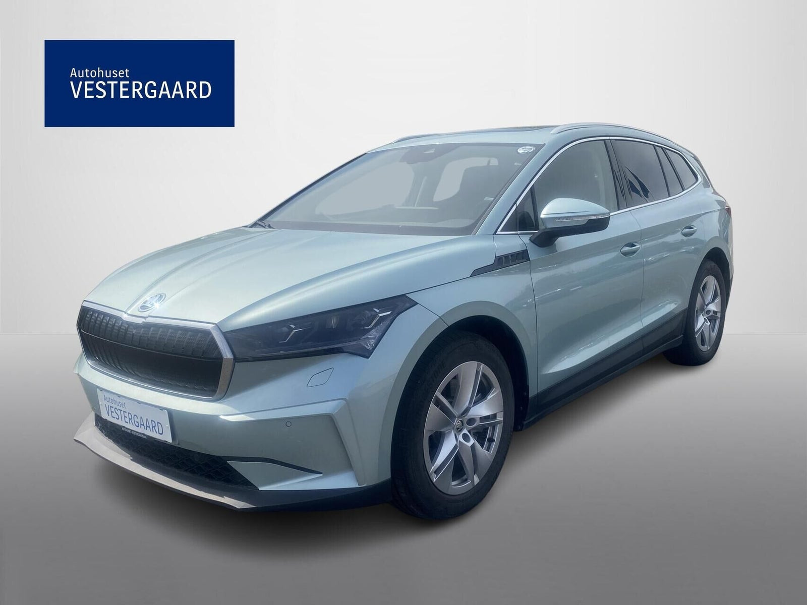 Grå Skoda Enyaq fra 2024
