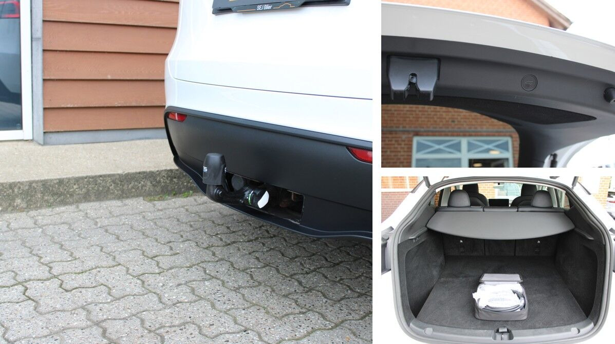 Hvid Tesla Model Y fra 2024
