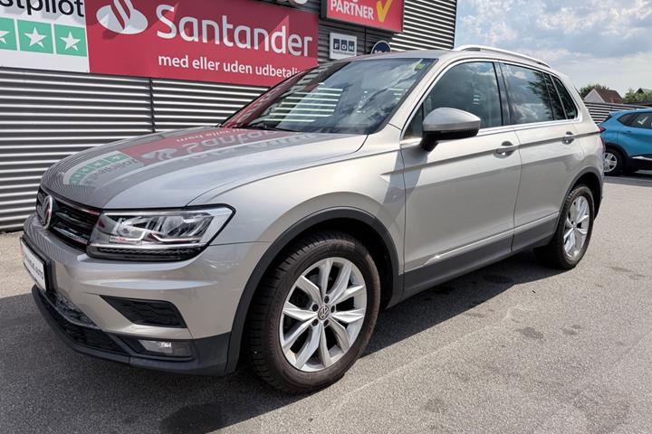 Grå VW Tiguan fra 2018