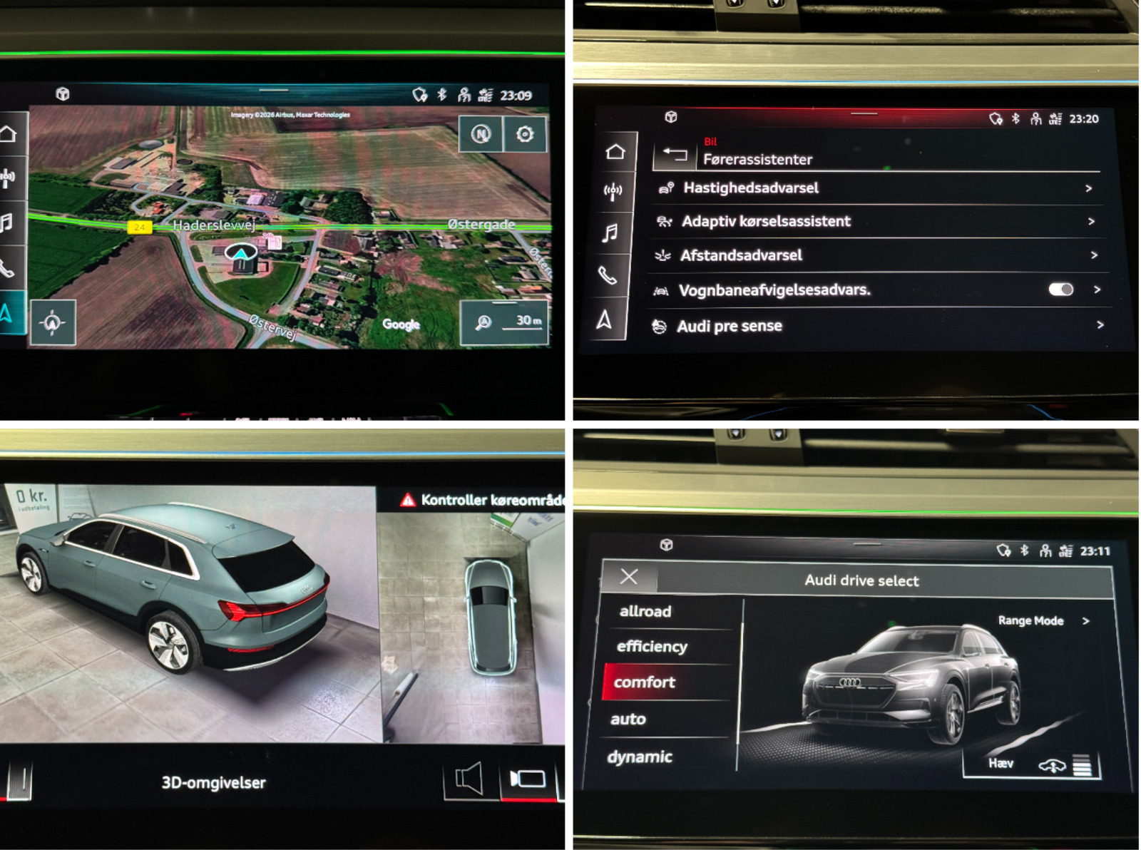 Grå Audi e-tron fra 2023