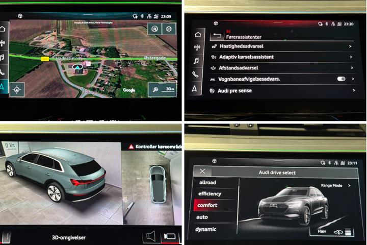 Grå Audi e-tron fra 2023