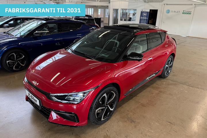 Rød Kia EV6 fra 2024