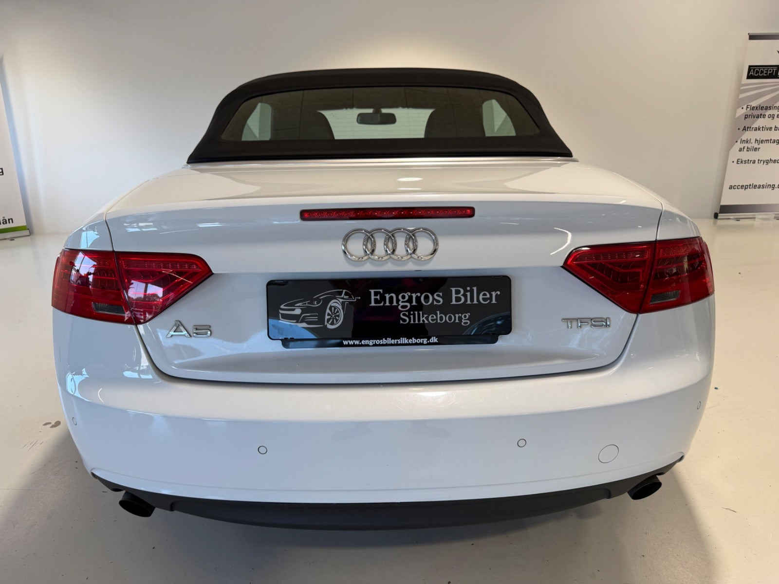 Hvid Audi A5 fra 2012
