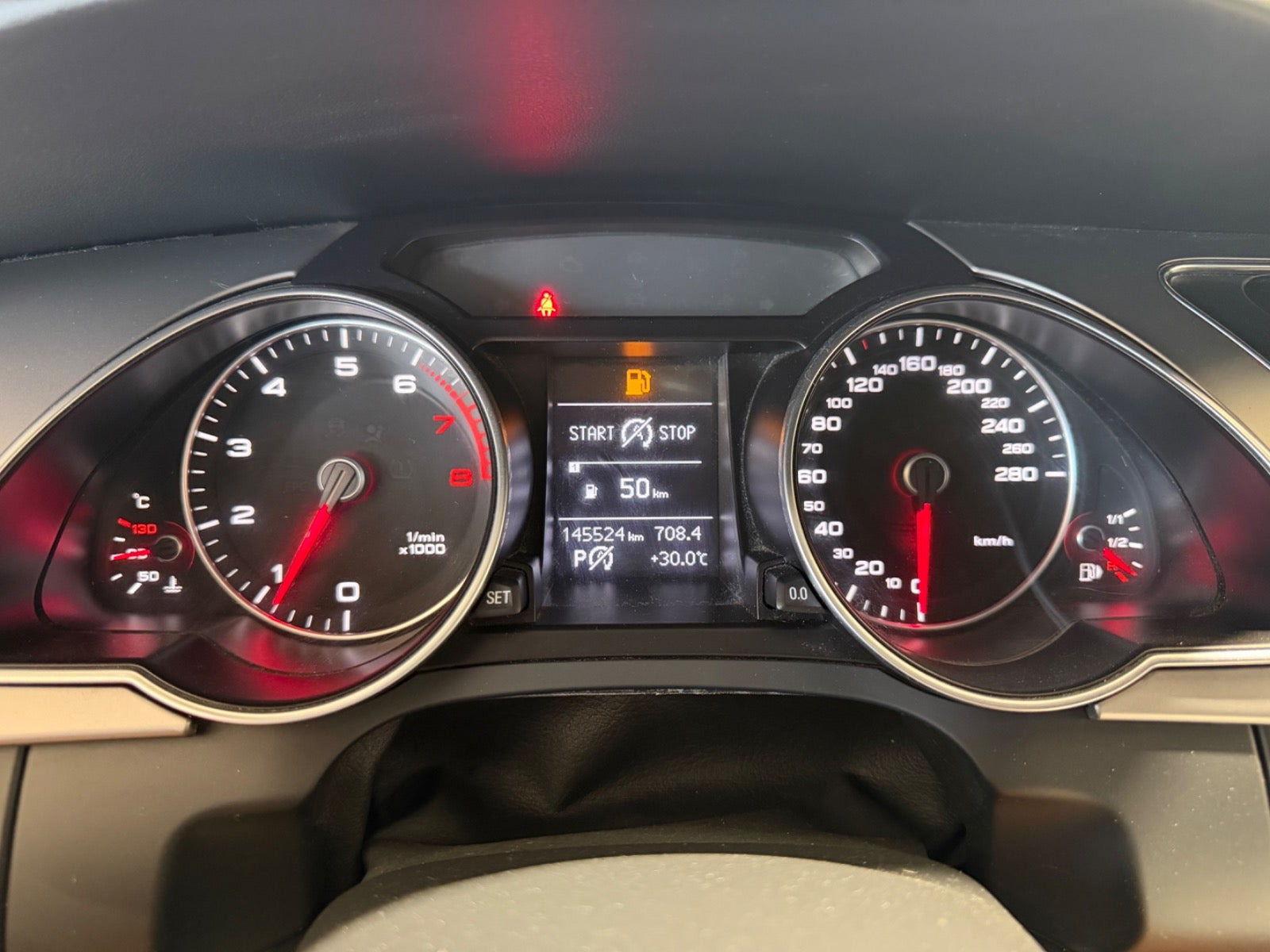 Hvid Audi A5 fra 2012