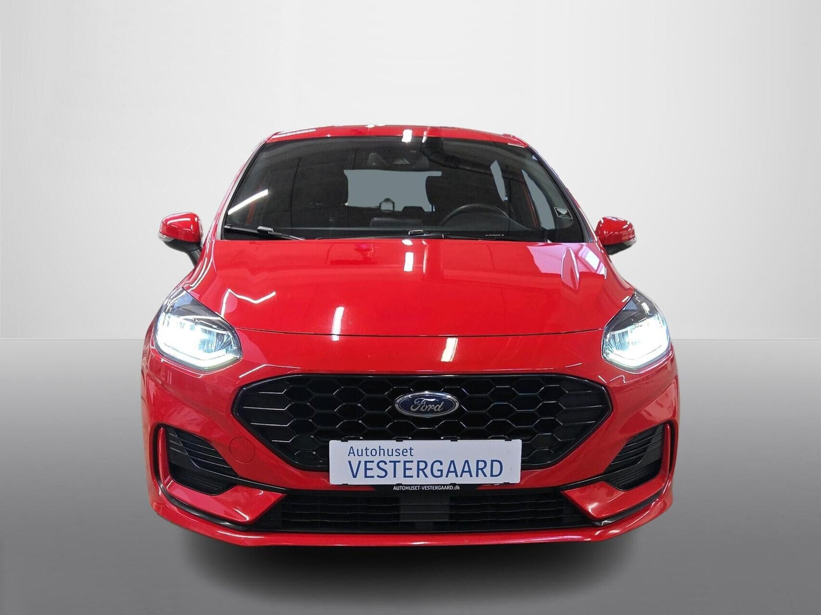 Rød Ford Fiesta fra 2022