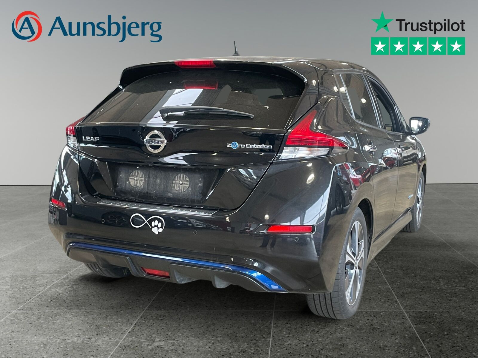 Sort Nissan Leaf fra 2020