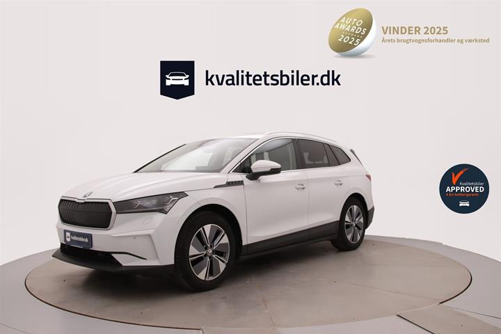Hvid Skoda Enyaq fra 2021