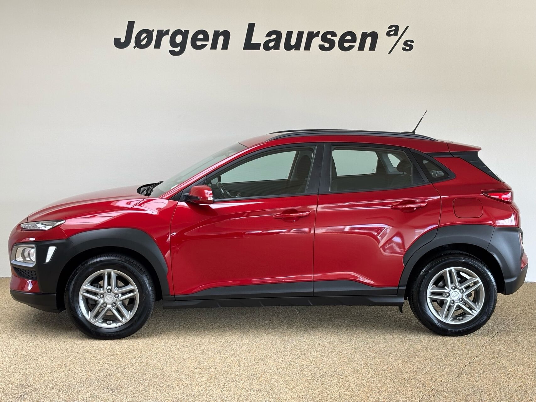 Rød Hyundai Kona fra 2020