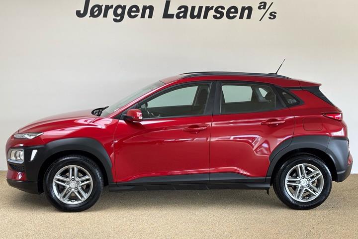 Rød Hyundai Kona fra 2020