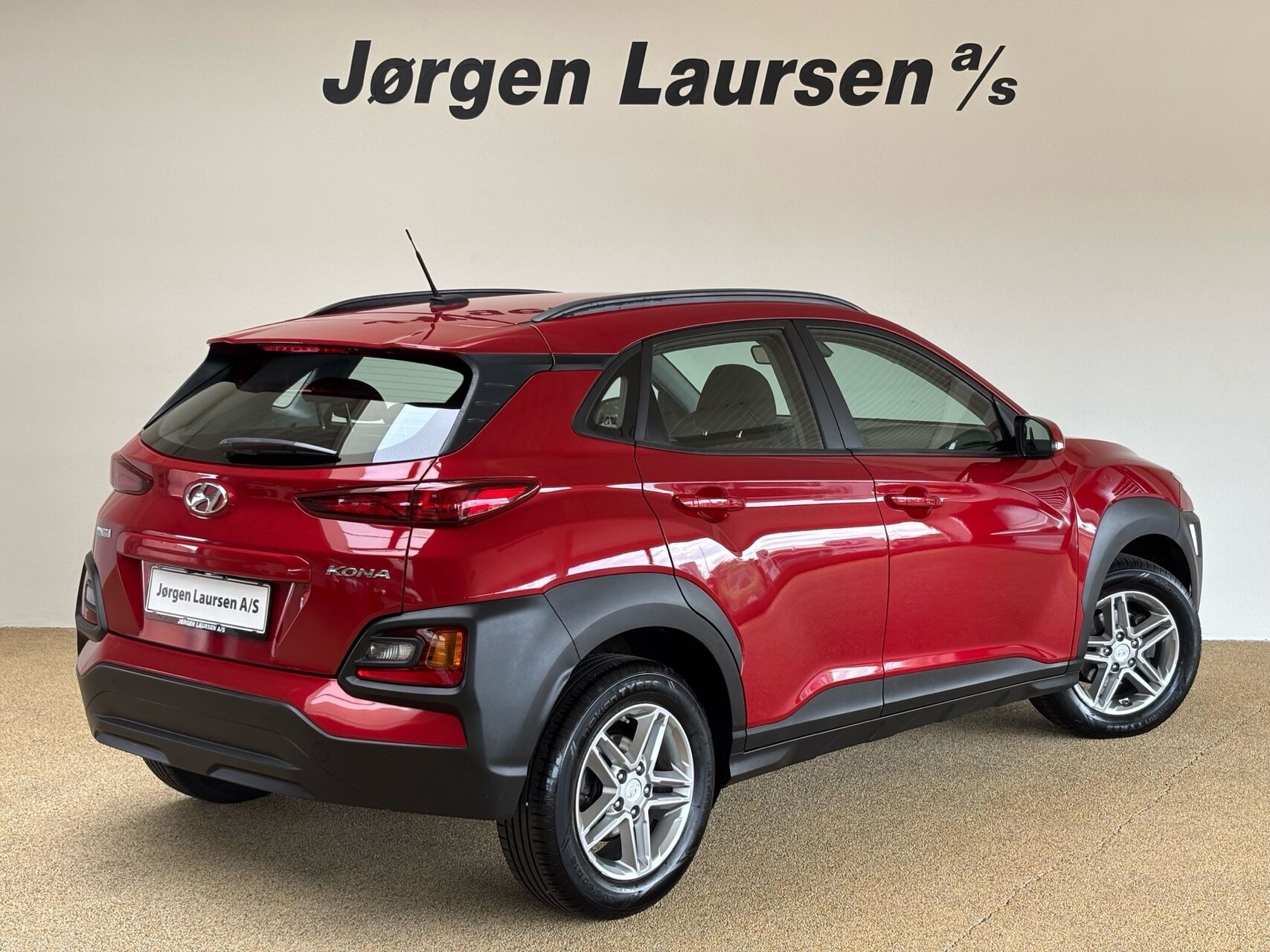 Rød Hyundai Kona fra 2020