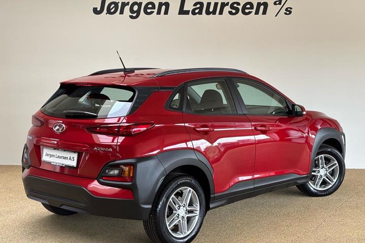 Rød Hyundai Kona fra 2020