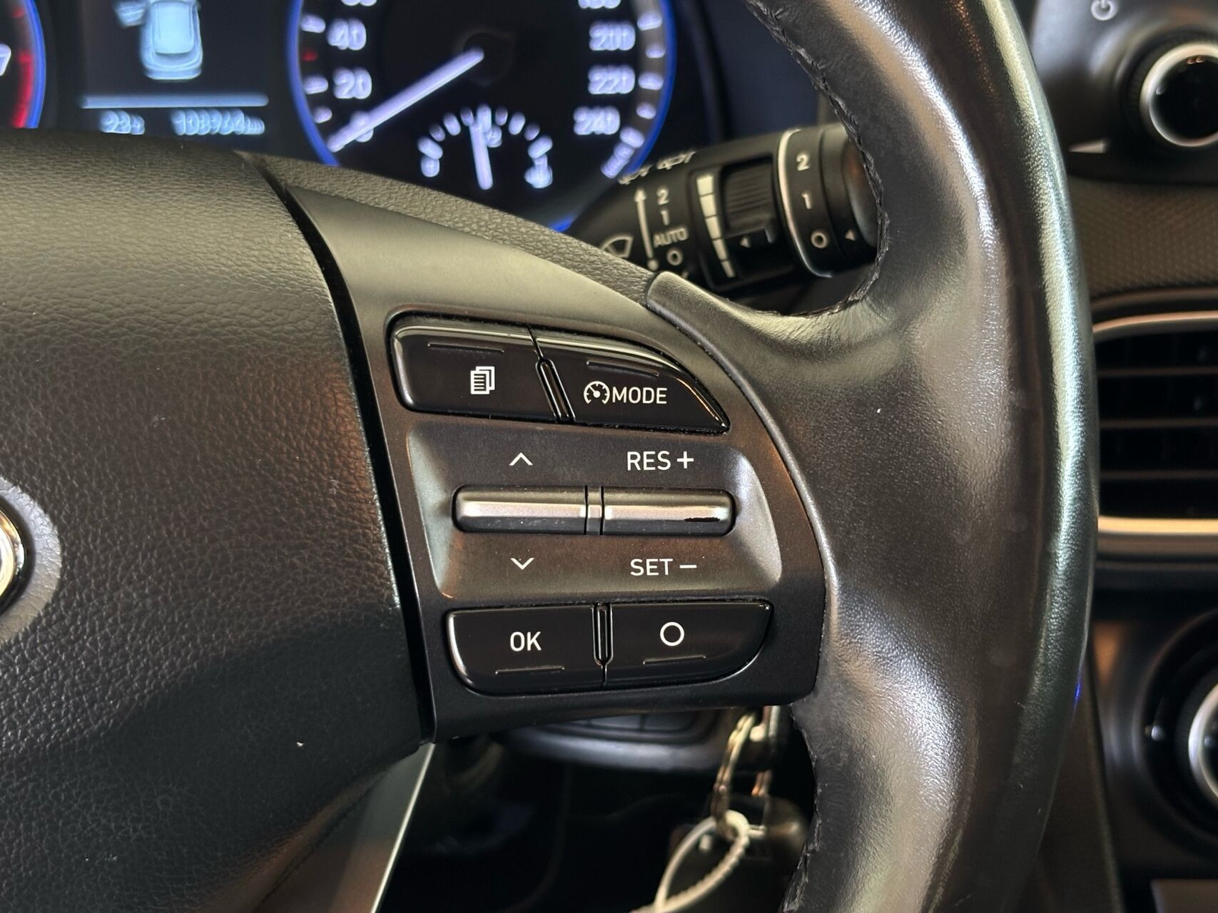 Rød Hyundai Kona fra 2020
