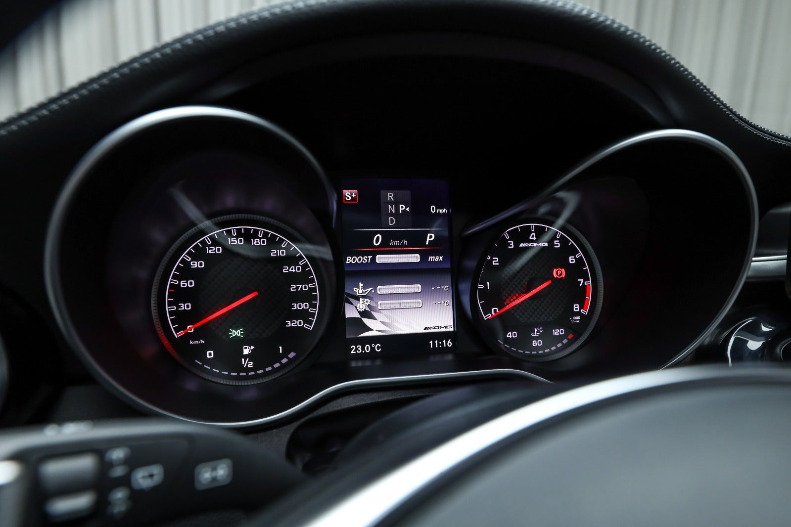 Sort Mercedes C63 fra 2016