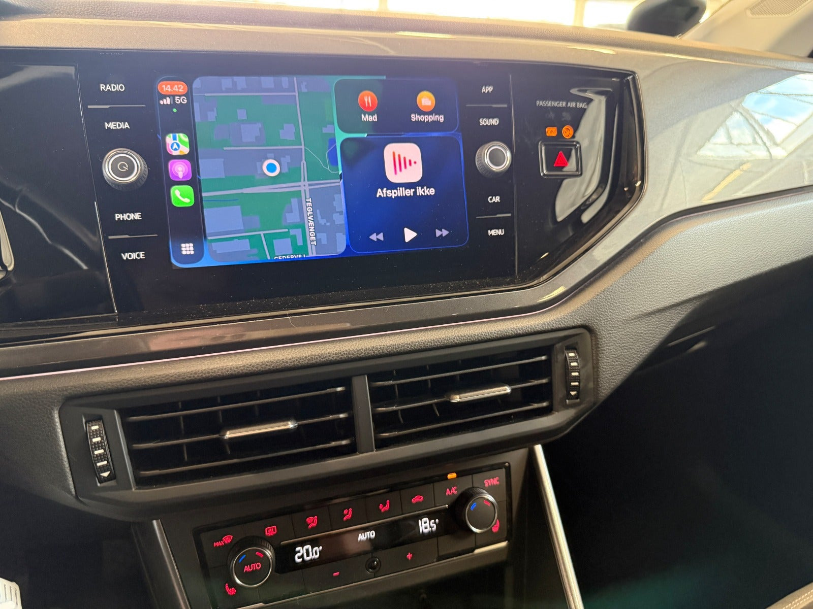 Sort VW Polo fra 2019