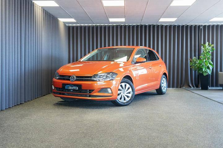 Orange VW Polo fra 2019