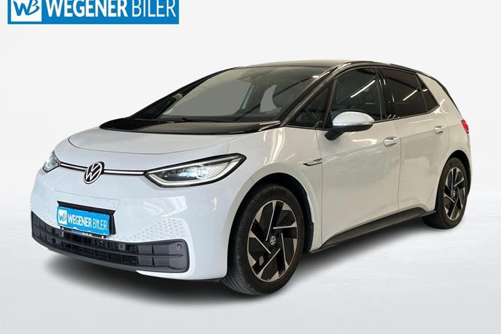 Hvid VW ID.3 fra 2020