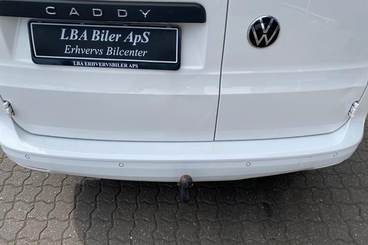 Hvid VW Caddy fra 2021