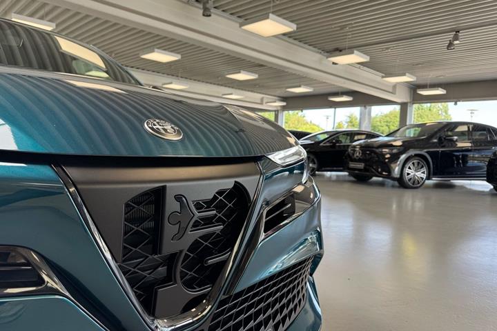 Blå Alfa Romeo Junior fra 2024