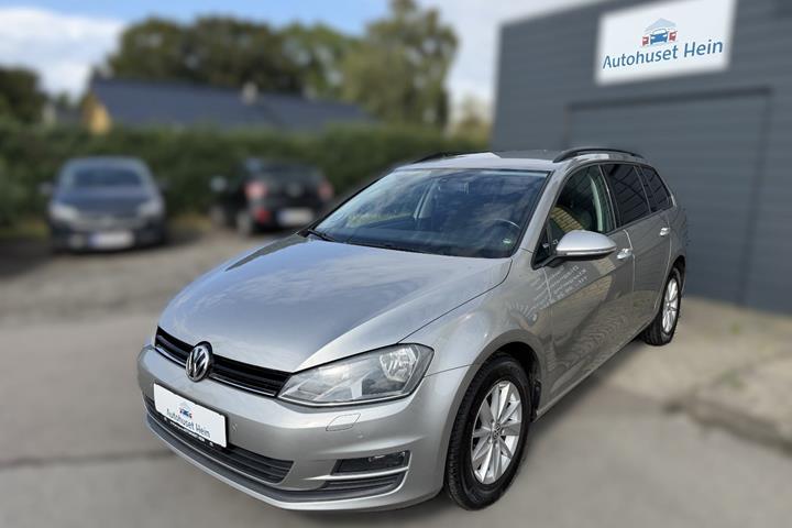 Orange VW Golf VII fra 2014