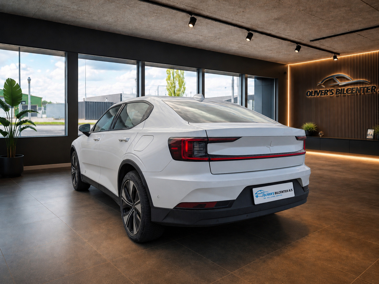 Hvid Polestar 2 fra 2023