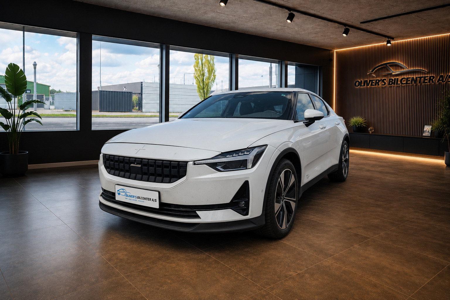 Hvid Polestar 2 fra 2023